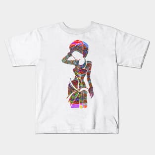 Proud African Woman, Afro Woman Tshirt Kids T-Shirt